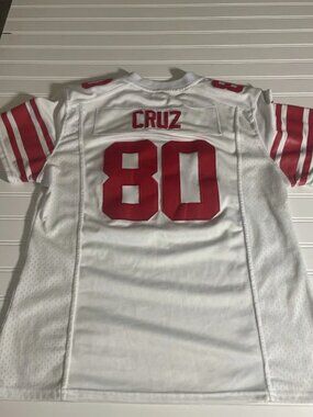 New York Giants Jersey Womens XL White NFL Football Nike On Field Cruz 80